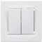 Schneider - Interruptor bidireccional doble blanco Asfora