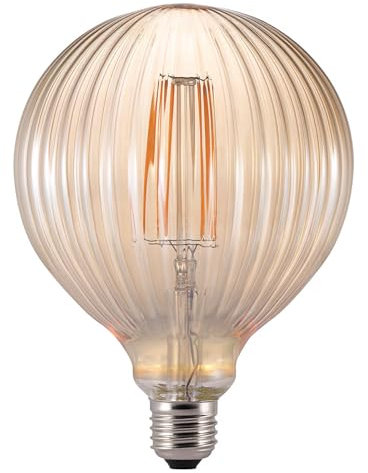 Nordlux AVRA BRAUNE FILAMENT-Leuchtmittel, Glas Metallbeschlag, E27, 2 W, 18 x Ø13.5cm