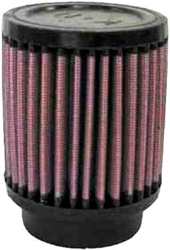K&N RD-0700 KFZ und Motorrad Universal Gummi Filter, Rot | 64mm Flansch, 89mm Außendurchmesser, 102mm Höhe (RD-0700)
