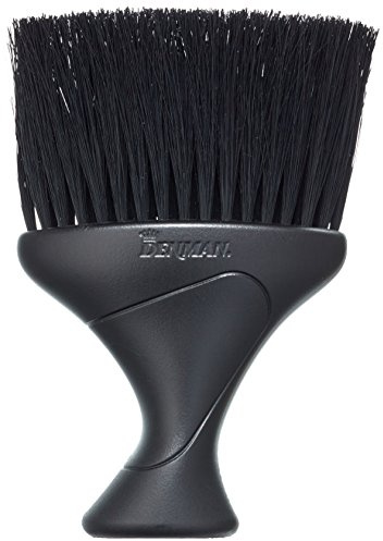 Denman Nackenwedel D78, mit schwarzen Nylonborsten und ergonomischem Handgriff, schwarz