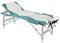 Melko Massageliege klappbar höhenverstellbar Massagetisch Aluminium Massagebank Massagebett Weiß/Grün