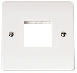 CLICK Mode Minigrid CMA402 1 Gang Plate Twin Aperture