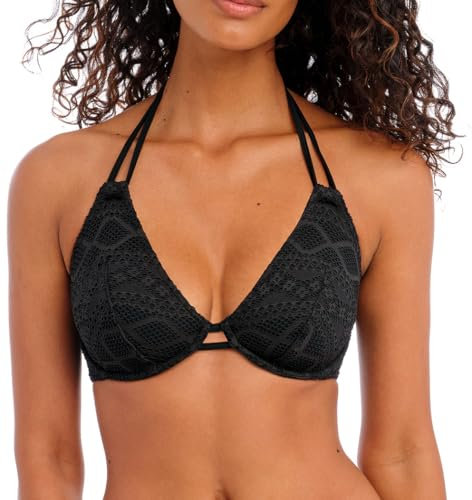 Freya Sundance Halterneck Bikini Top Black Black 32E