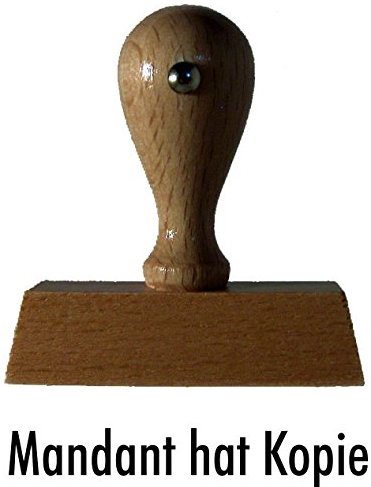 Lagerstempel/Holzstempel Mandant hat Kopie von Kaufhaus2010
