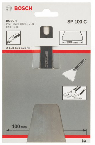 Bosch 2 608 691 102 - Espátula SP 100 C - 100 x 83 mm (pack de 1)