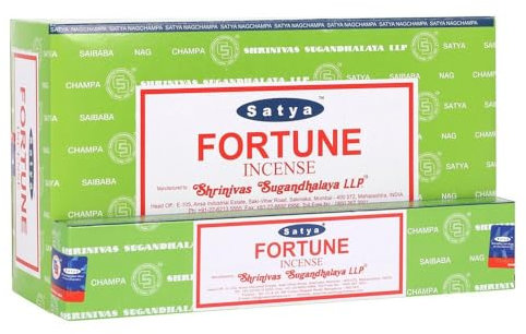 Encens Nag Champa - 15 Grs - Satya - Fortune - Lot de 12 Boites