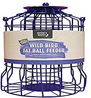 Natures Market BF007FB Kingfisher Squirrel Guard Fat Ball Feeder