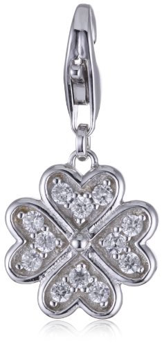 ESPRIT Anhänger Charm Glam Luck 925 Sterling Silber S.ESZZ90851A000