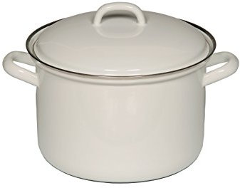 Riess Fleischtopf, Bratentopf, Gemüsetopf, mit Deckel, Ø 22 cm, 4.5 l, weiß