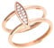 Esprit Damen-Ring Exclusive Edelstahl Glas weiß Brillantschliff - ESRG12856C180