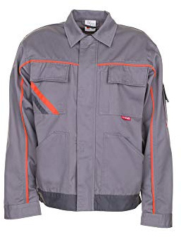 Planam Men;Women Visline Waisted jacket Visline V1 Size 98 in black/orange/zinc
