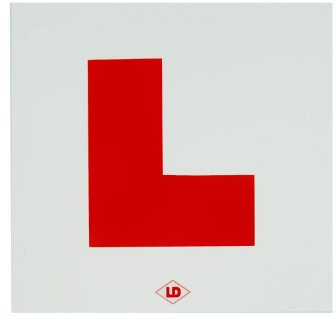 L-Aufkleber, 2 Stück