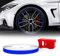 4R Quattroerre.it 10355 Reflektierende Dekorstreifen für Felgen mit Applikator, Wheel Trim Stripes Blau, 5 mm x 6 mt