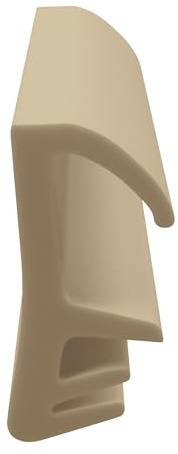DIWARO. | Flügelfalzdichtung FF007 | beige | 5 Meter | Elastisch-PVC | Fensterdichtung für Holztüren und Holzfenster. Montage im Flügel oder im Blendrahmen - optimale Abdichtung