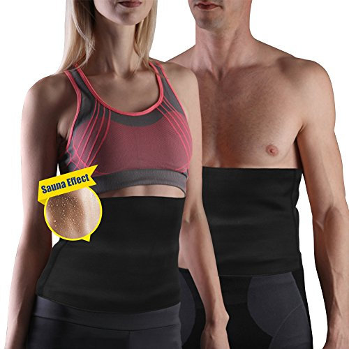 Yosoo Hot Figurformender Taillengürtel/Schweißband, Neoprenmaterial, zum Abnehmen, für Herren und Damen
