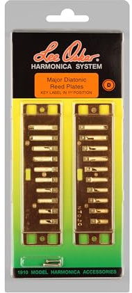 Lee Oskar Replacement Reed Plate for Major Diatonic Harmonica - Key of D | Full replacment Reed Plate kit for Major Diatonic Harmonicas - Lee Oskar: The Premium name in Harmonicas