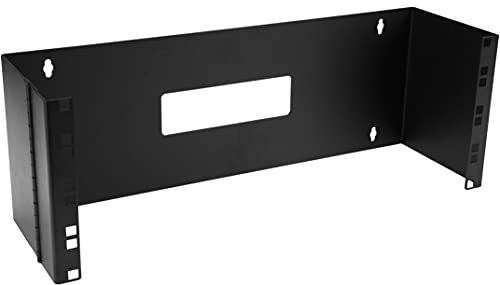 StarTech.com Rack de 4U Abisagrado de Montaje en Pared para Panel de Parcheo - de 15cm (6in) de Profundidad - Rack Giratorio de 19 Pulgadas para Equipo de Red poco Profundo - 15kg (WALLMOUNTH4)