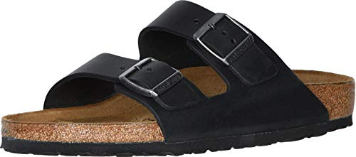 Birkenstock Unisex Arizona Sandal,Black Oiled Leather, 11 US