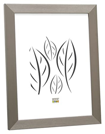 Deknudt Rahmen S41Vd1-20.0X30.0 Bilderrahmen Silber, Kunststoff Schmal