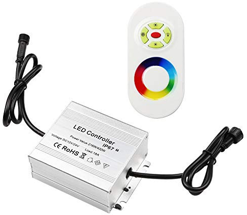 CHNXU 10 Meter Wasserdichte IP67 Empfangs RGB Controller Wireless DC12V LED-Fernbedienungen für RGB Treppen Einbaustrahler LED Bodeneinbaustrahler