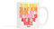 Quotable Weiße Keramiktasse, 400 ml, To One Person You May Be The World, Mikrowellen- und Spülmaschinenfest