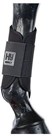 HyIMPACT Gamaschen Pony/Pferd Bürsten Stiefel – Schwarz schwarz schwarz
