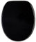 Sanilo Soft Close Toilet Seat, Wide Choice of New Toilet Seats, Stable Hinges, Easy to Mount (Black)