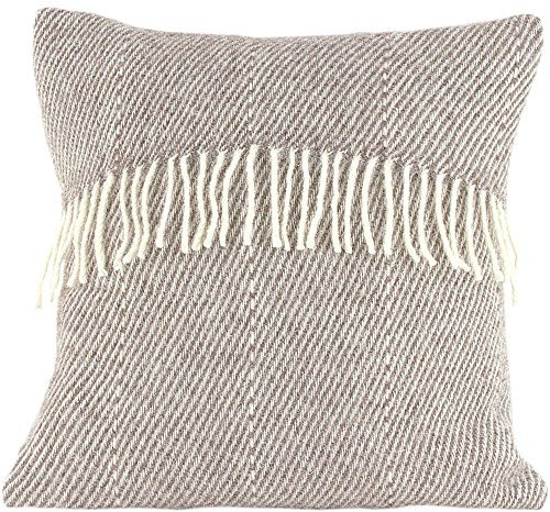 Romney Marsh Wolle Kissen – Marsh Farn, braun, 50 x 50 cm