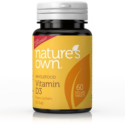 Nature's Own Vegan Vitamin D3 High Potency 2500 i.u. (60 Tablets)