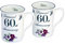 Pair of 60th (Diamond) Fine Bone China Wedding Anniversary Mugs