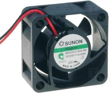 Sunon Lüfter 40x40x20mm MF40202V2-A99 DC 24V 6000 U/min 21dBA Vapolager 2 Litzen