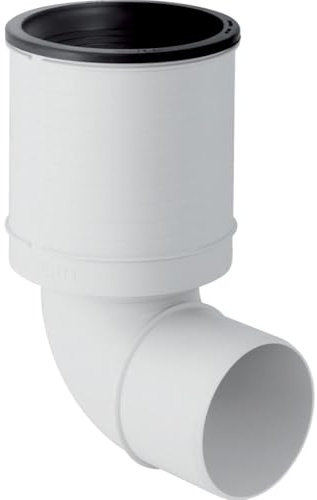 Geberit 390.493.11.1 Silent-PP GTSBL WC-Bogen mit Verlängerung, grau