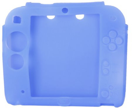 Générique Etui Housse Coque de Protection en Silicone pour 2DS - Bleu
