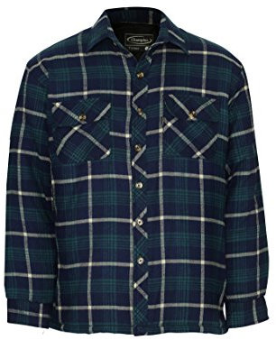 Champion Mens Totnes Fleece Lined Lumberjack Style Shirt - Blue - Large
