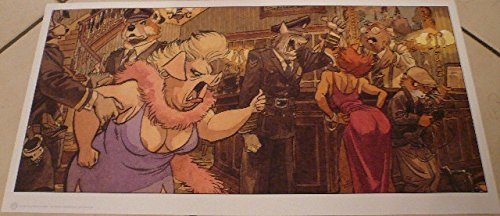 blacksad – Illustration Farbe Glanzpapier – 50 x 25 cm zeigt/Poster