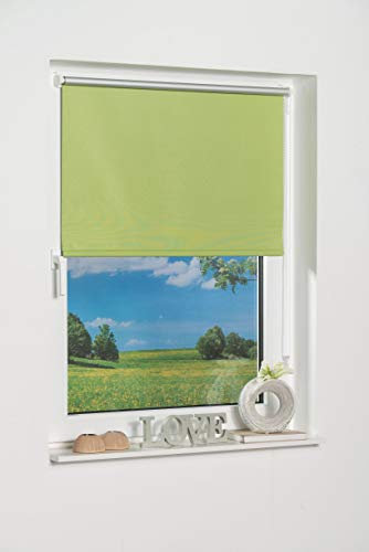 K-home Klemmfix-Minirollo 80150 (B:H) Blau Verdunklung, Stoff, Grün, 80 x 150 cm