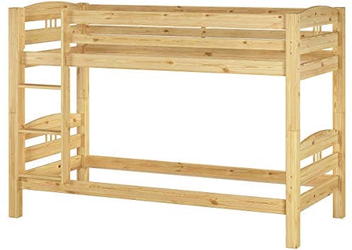 Erst-Holz® Etagenbett Kiefer 90x200 Stockbett sehr massiv Kinderzimmer Bettgestell ohne Rollrost 60.10-09oR