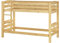 Erst-Holz® Etagenbett Kiefer 90x200 Stockbett sehr massiv Kinderzimmer Bettgestell ohne Rollrost 60.10-09oR