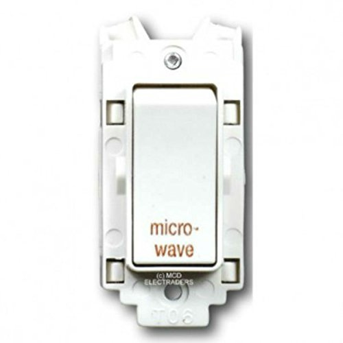 Crabtree 4460/MW Grid Switch DP 20 Amp Marked Microwave