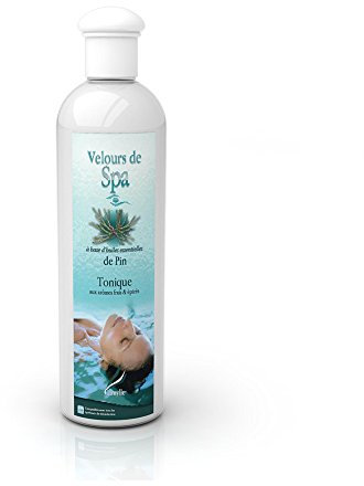 Camylle - Velours de Spa Pin - Fragrance à base d'Huiles Essentielles 100% Pures et Naturelles pour Spa - Tonique aux arômes frais et épicés - 500ml