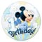 Qualatex Q1-2864 12864 Mickey & Friends Single Bubble Disney Mickey Mouse First Birthday Latexballon, 55,9 cm