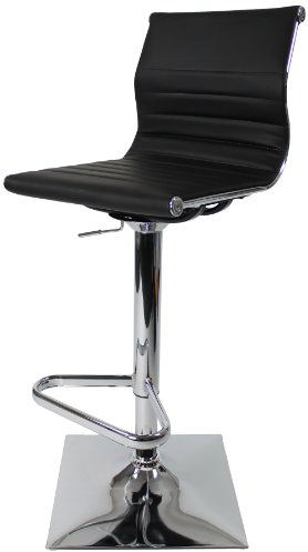 DF Sales Lamboro Rovigo Bar Stool, Black