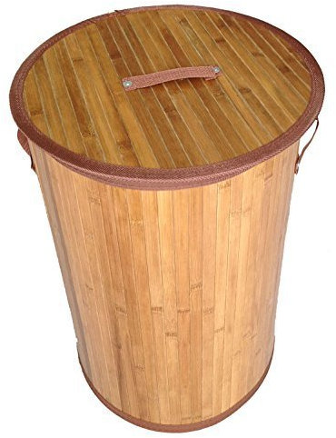 Original GMMH LN48 Bambus Wäschekorb Aufbewahrungsbox Wäschetruhe Wäschebox Wäschesammler Korb