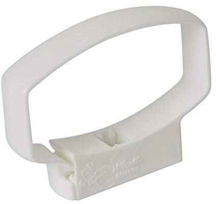 Collier serrage tube descente ovation 28 TD95 90x56 mm, blanc