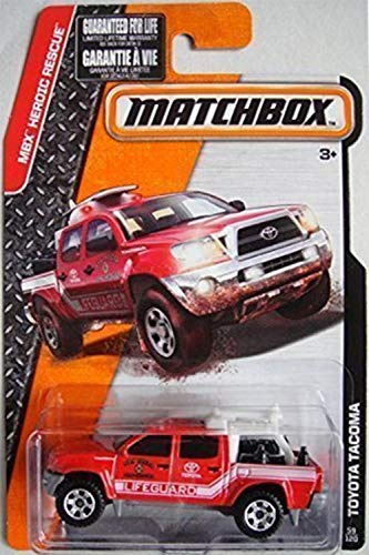 Matchbox 2015 RELEASE RED TOYOTA TACOMA SAN DIECO FIRE RESCUE LIFEGUARD 59/120