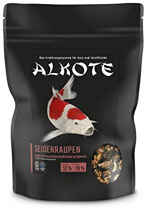 ALLCO Premium AL-KO-TE Snack zur Nahrungsergänzung, Sommer, Seidenraupen, Getrocknet, Schwimmend, 300 g