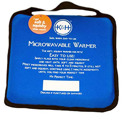 K&H Microwavable Bed Warmer for Cats and Dogs ,Blue,9 x 9