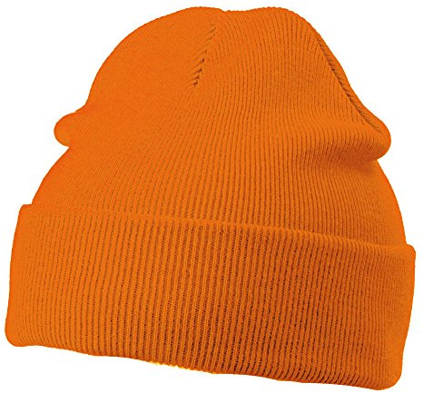 MB CAPSHerren Strickmütze Orange Orange