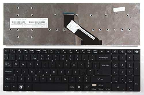 Gateway MP-10K36GB-698, Gateway NV55, Gateway PK130HQ1A08 Ersatz-Laptop-Tastatur, Schwarz