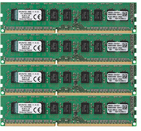 Kingston - 32 Go - Mémoire RAM - DDR3 ECC 1600 MHz - Vert
